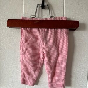 Pink Striped Baby Leggings